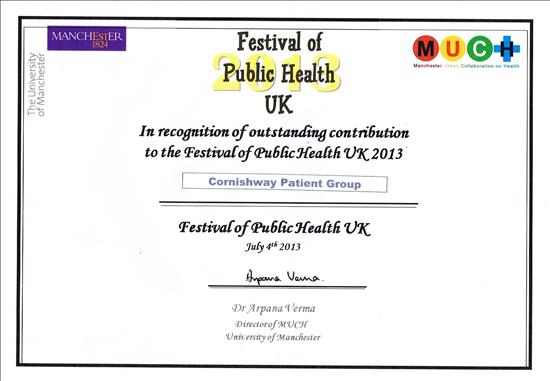 University of Manchester certificate